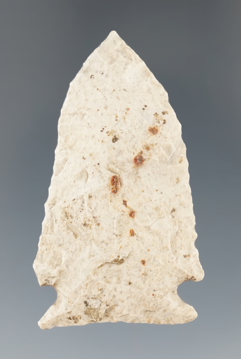 Well styled and nicely flaked 2 1/8" Cornernotch found in Columbia Missouri.