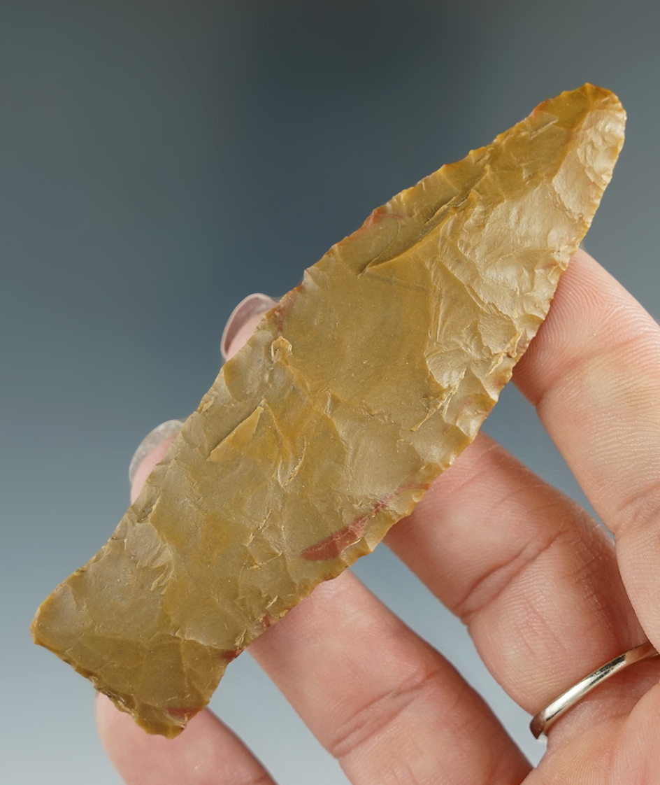 3 1/2" Paleo Lanceolate made from beautiful material found in Kentucky.