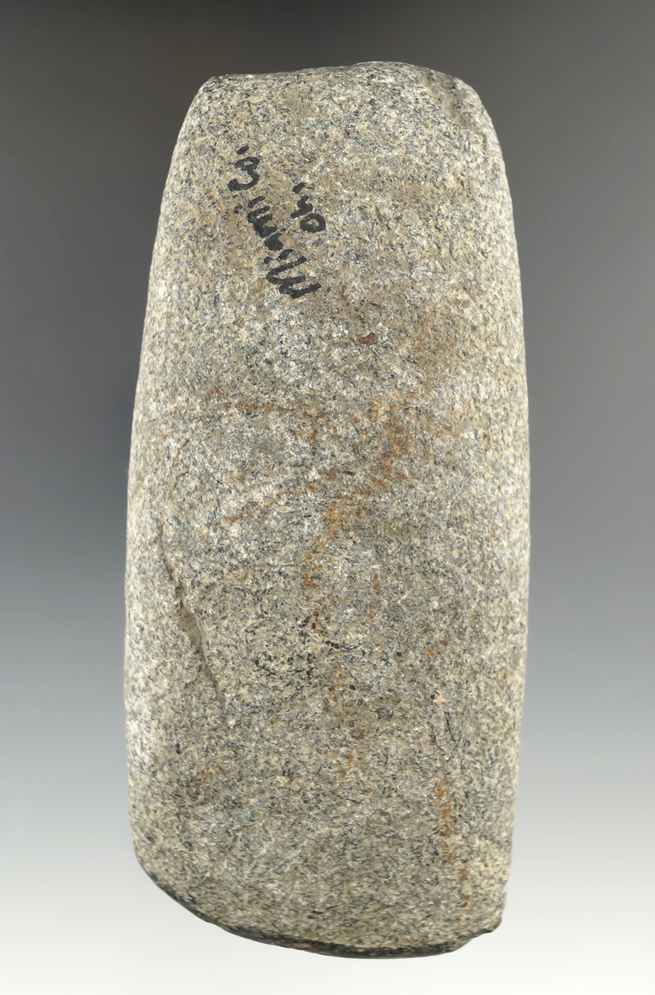 5" hardstone Celt found in Miami Co., Ohio. Nice use polish to bit area, not modern grinding.