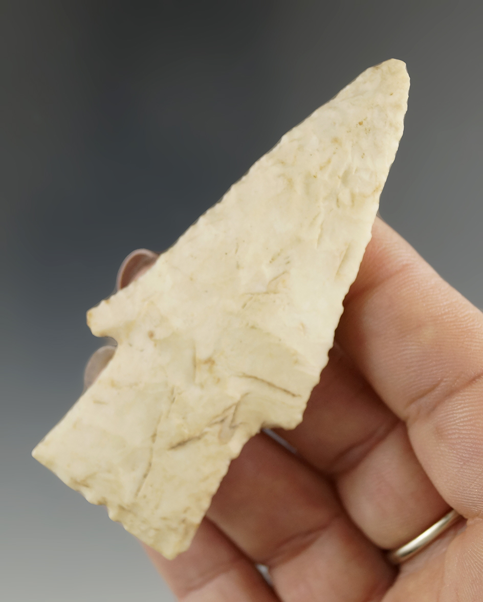 Nicely beveled 3" Hardin found in Illinois.