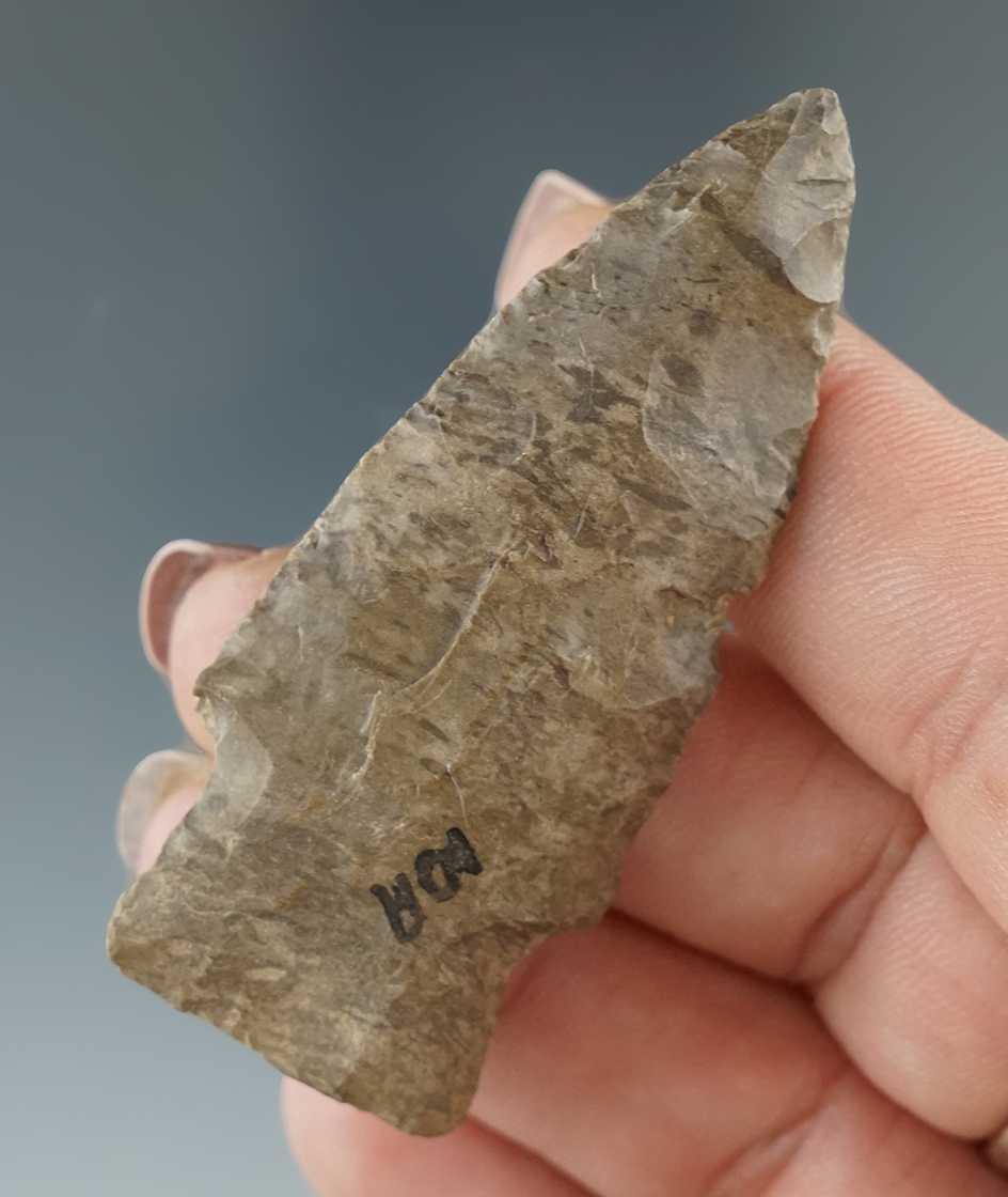 2 3/8" Baker's Creek point made from Dover Flint found in Humphreys Co., Tennessee.