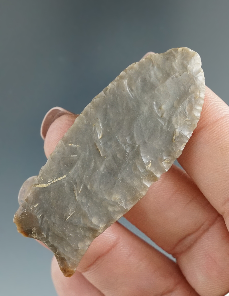 2 1/4" Paleo Beaver Lake -nice grinding to lower edges made from quality material - Indiana.