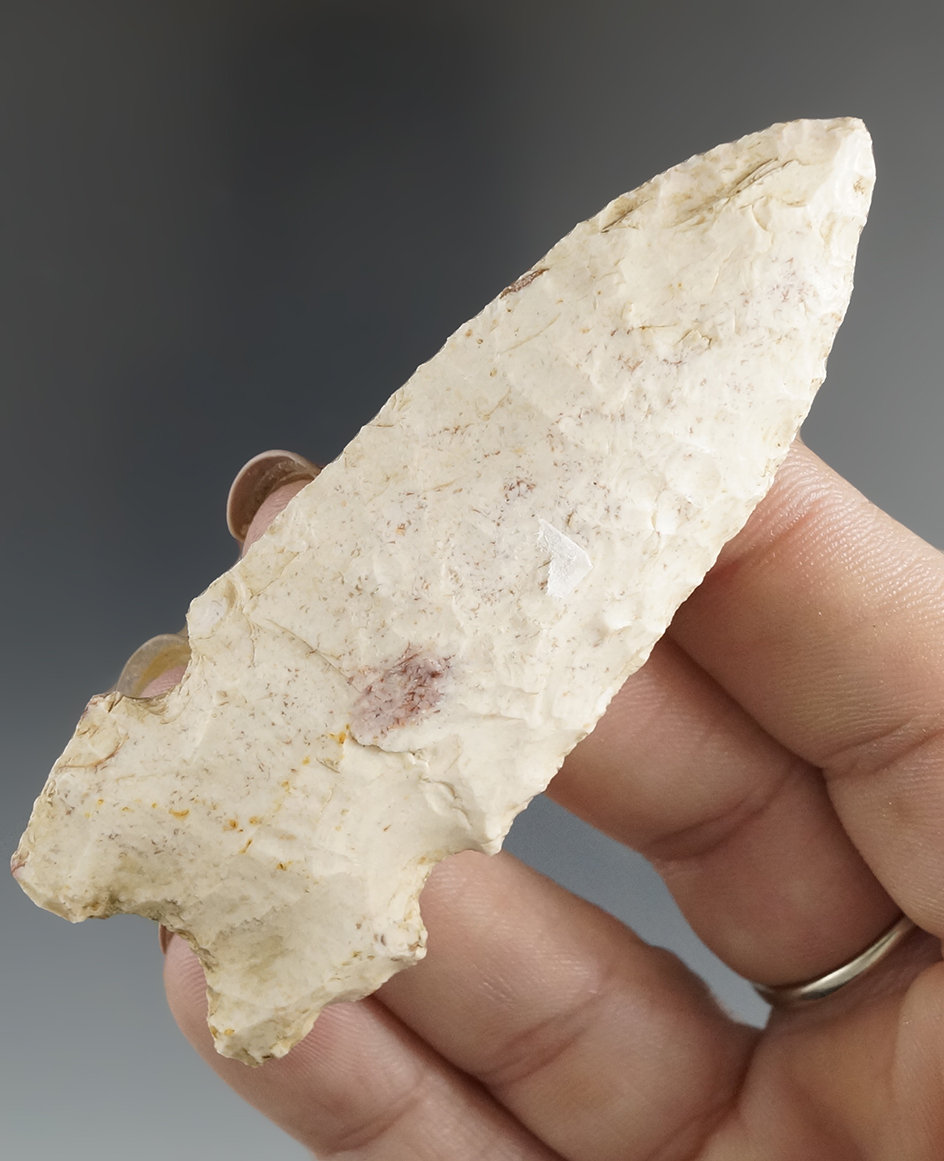 Excellent style! 3 1/8" Chesterfield found by Barry Kenneka in Greene Co., Illinois. 2 COAs.