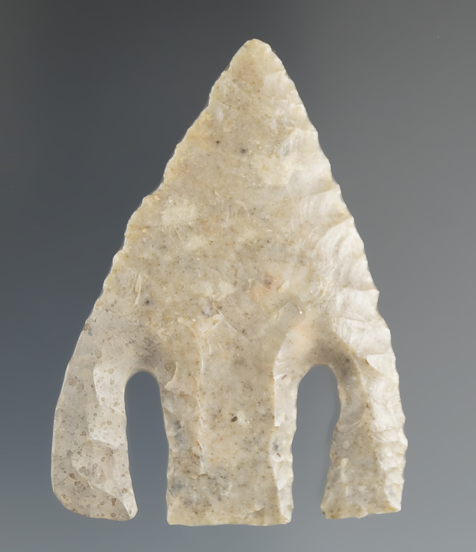 2 3/16" Andice - exceptionally well made - 1 restored ear found in Central Texas. Rogers COA.