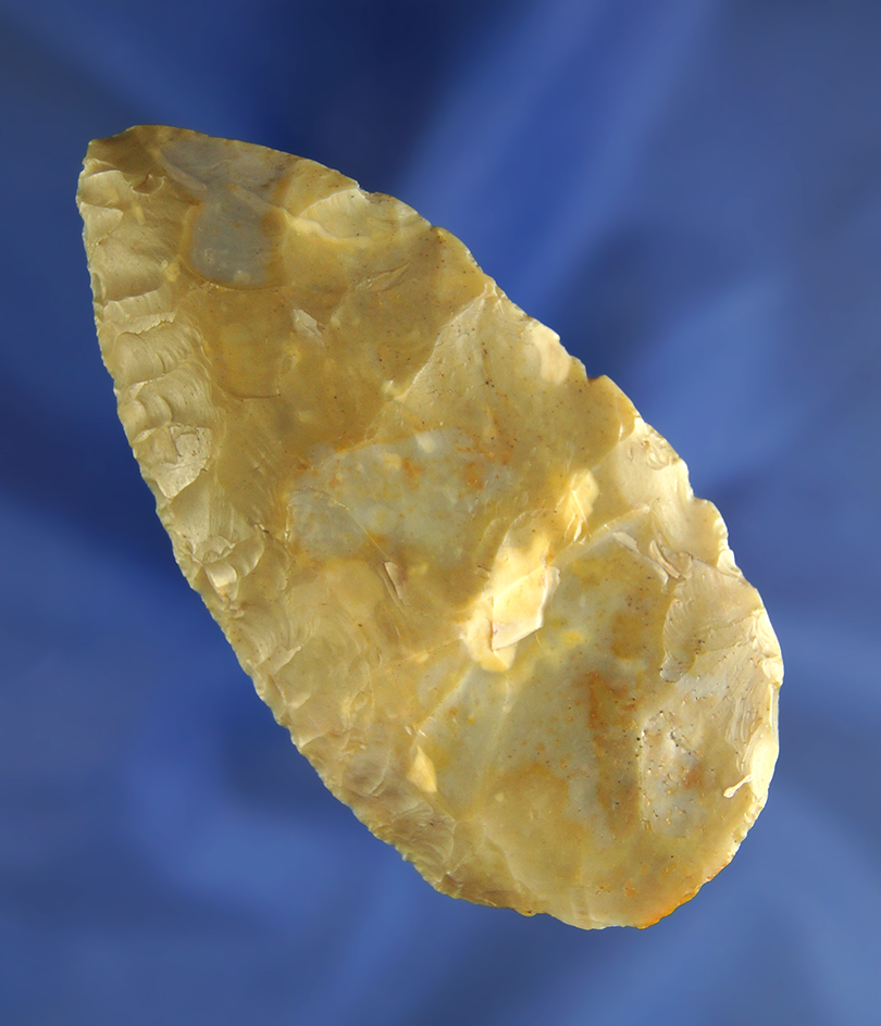 3 1/2" translucent Flint Ridge Chalcedony Blade found in Crawford Co.,  Ohio
