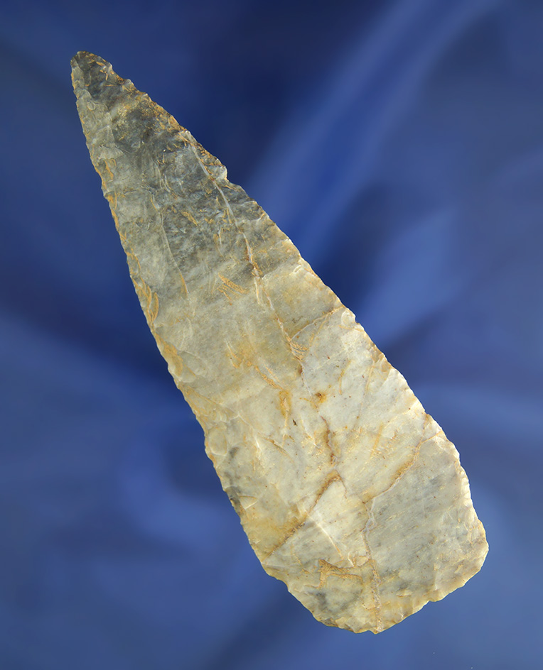4 5/8" two-tone Coshocton Flint Knife found in Ohio.