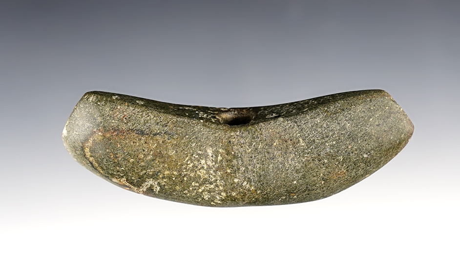 4 7/16" wide Crescent style Bannerstone in excellent condition. Highland Co., Ohio.