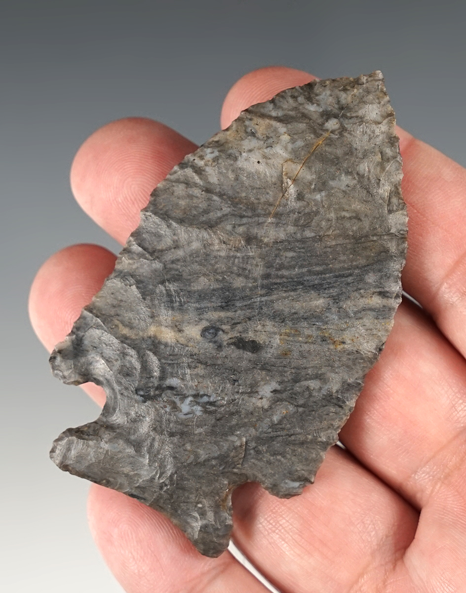 3" Stilwell made from Coshocton Flint, found in Richland Co., Ohio. Pictured!