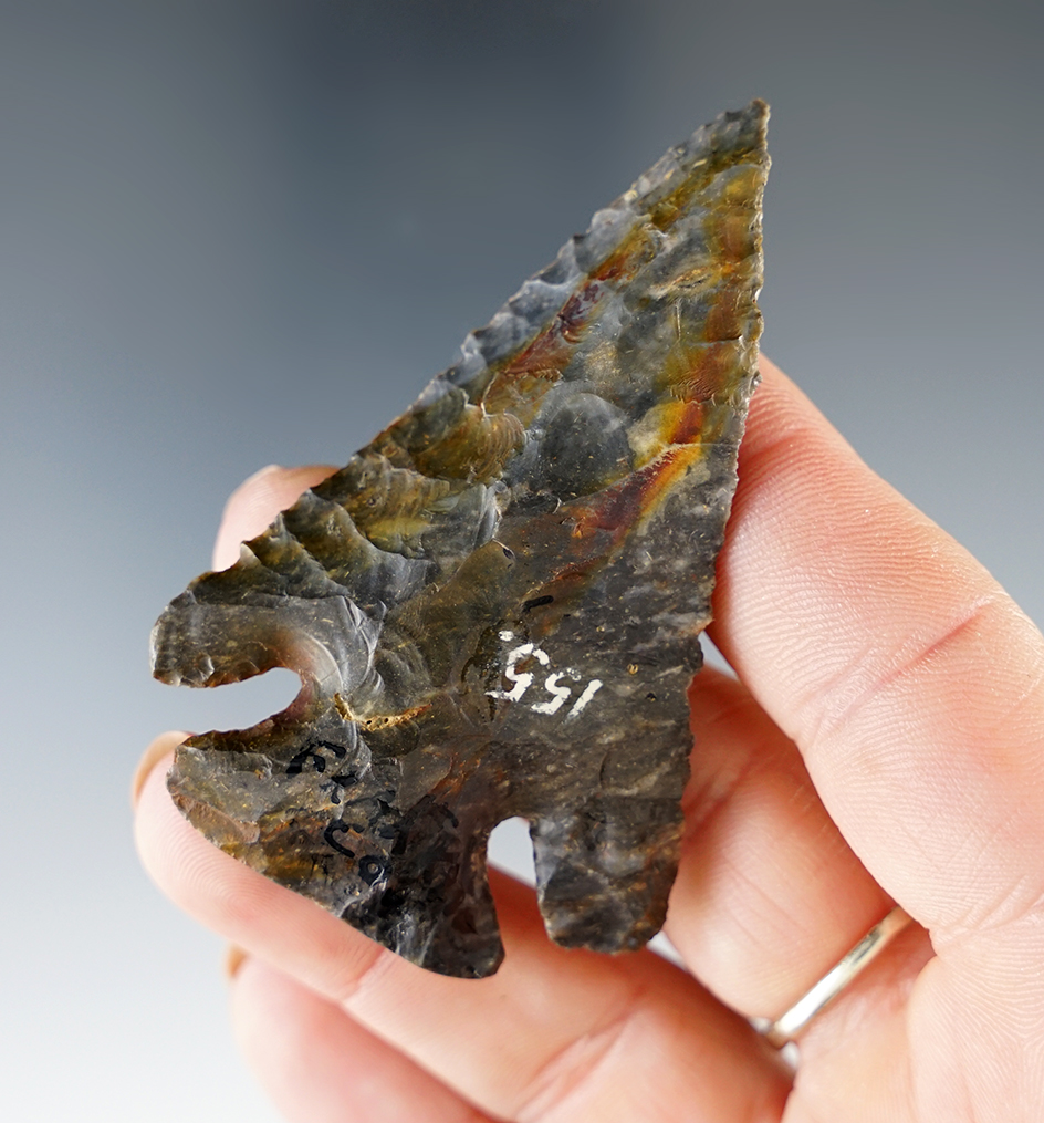 Classic 2 11/16" Archaic Thebes Bevel found in Franklin Co., Ohio.