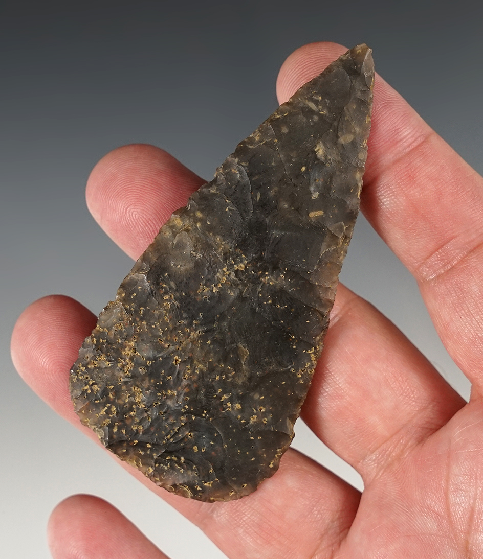 Thin and well made 3 7/16" Blade found in Kentucky made from high quality flint.