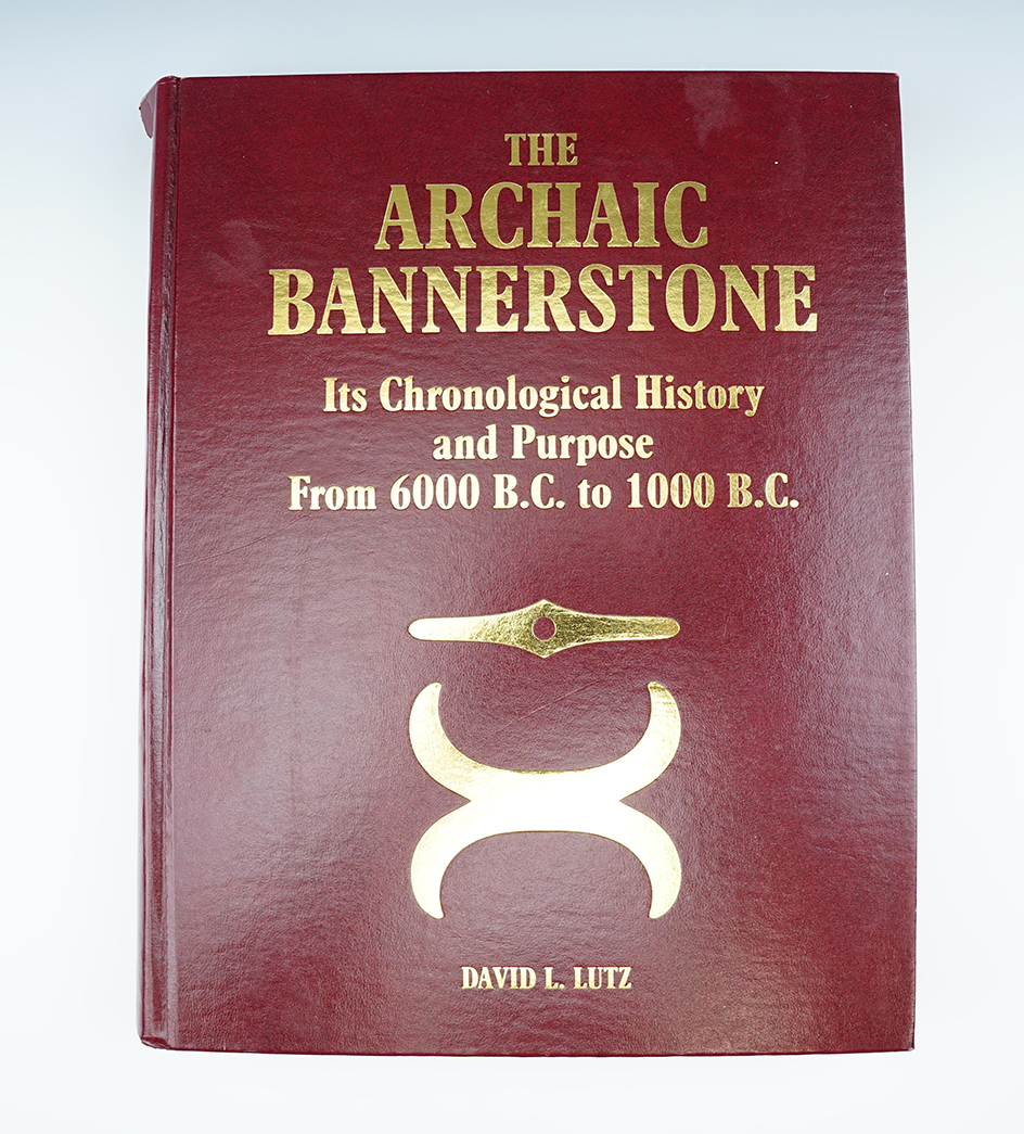 Hardcover Book: "The Archaic Bannerstone" by David Lutz.