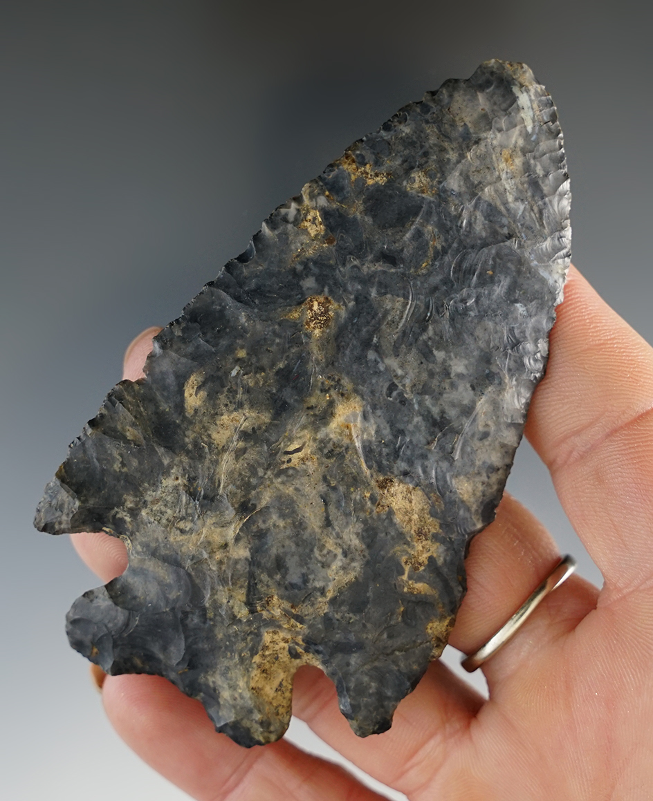 Large and well made 3 1/2" MacCorkle point found in Ashland Co., Ohio.