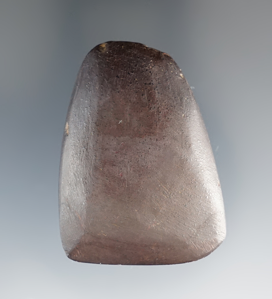 1 7/8" Hematite Celt with a sharp bit. Nice overall polish.