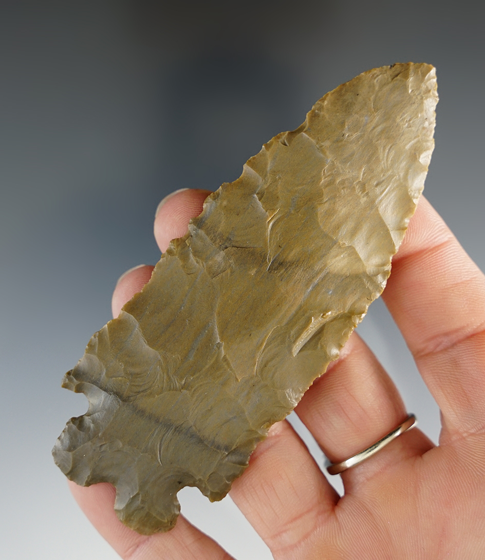 3 15/16" Thin and well made MacCorkle found in Delaware Co., Ohio. Pictured!