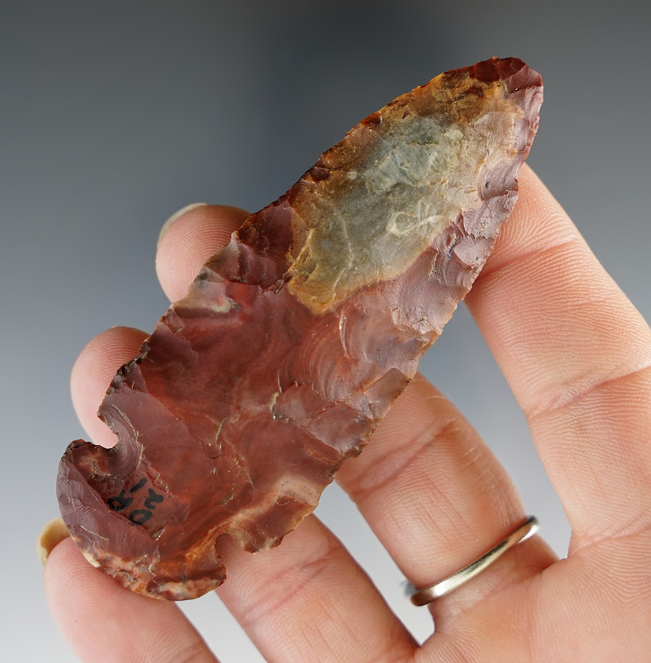 3 1/4" Classic Archaic Dovetail found in Madison Co., Ohio. Bennett COA.