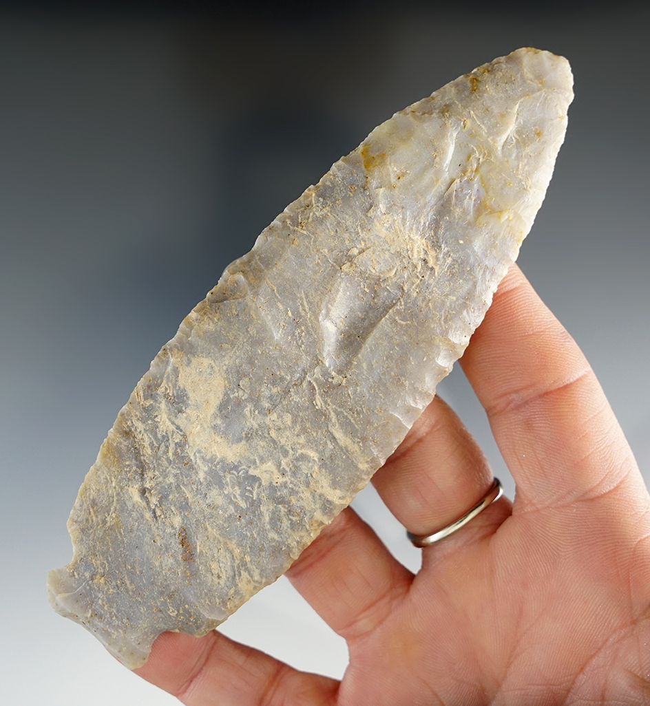 5" Benton styled point found just south of Matamoras, Washington Co., Ohio.