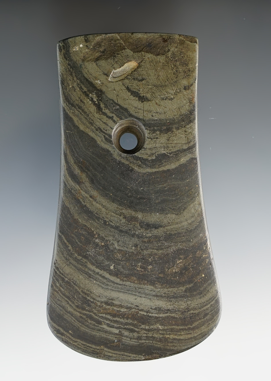 4 3/16" Keyhole Pendant found prior to 1950 in Highland Co., Ohio.