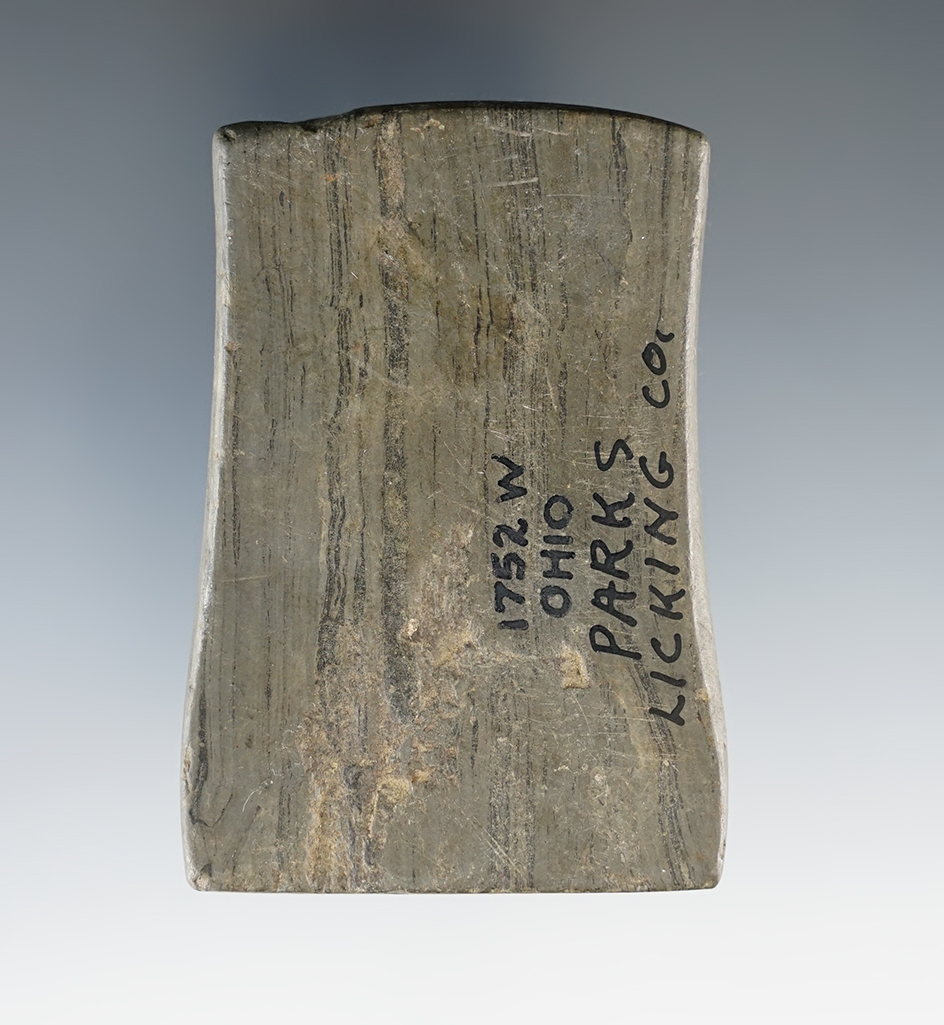 2 3/4" Miniature Undrilled Pendant found in Licking Co., Ohio. Ex. Wehrle, Parks.