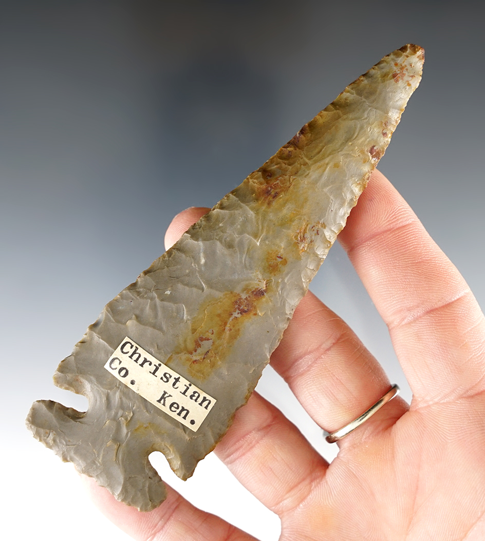 Finely made 4 1/2" Side Notch found in Christian Co., Kentucky.