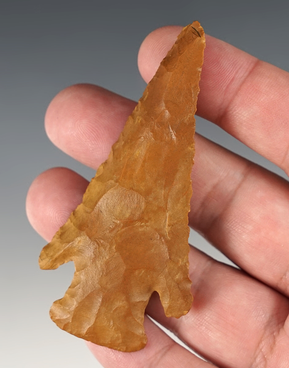 3 3/16" Carter Cave Hardin. Minor modern retouch to the tip area. Tennessee.