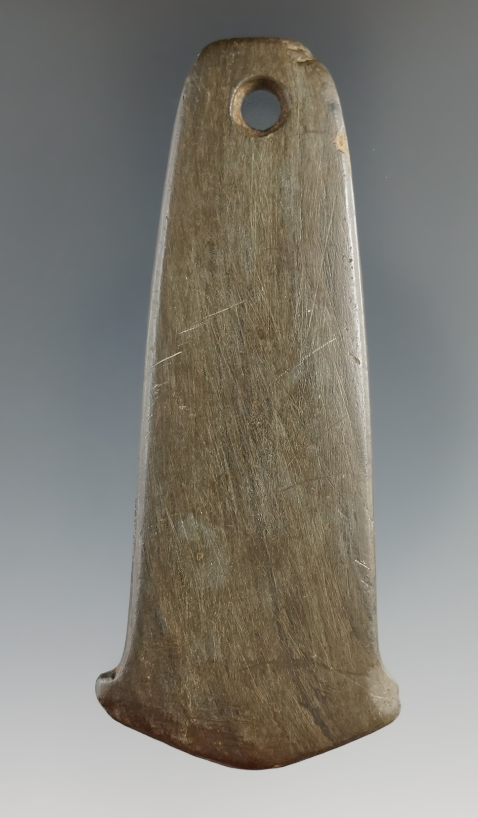 3 5/16" Adena Anchor Pendant found in Ohio. Ex. Bill Wertz collection.