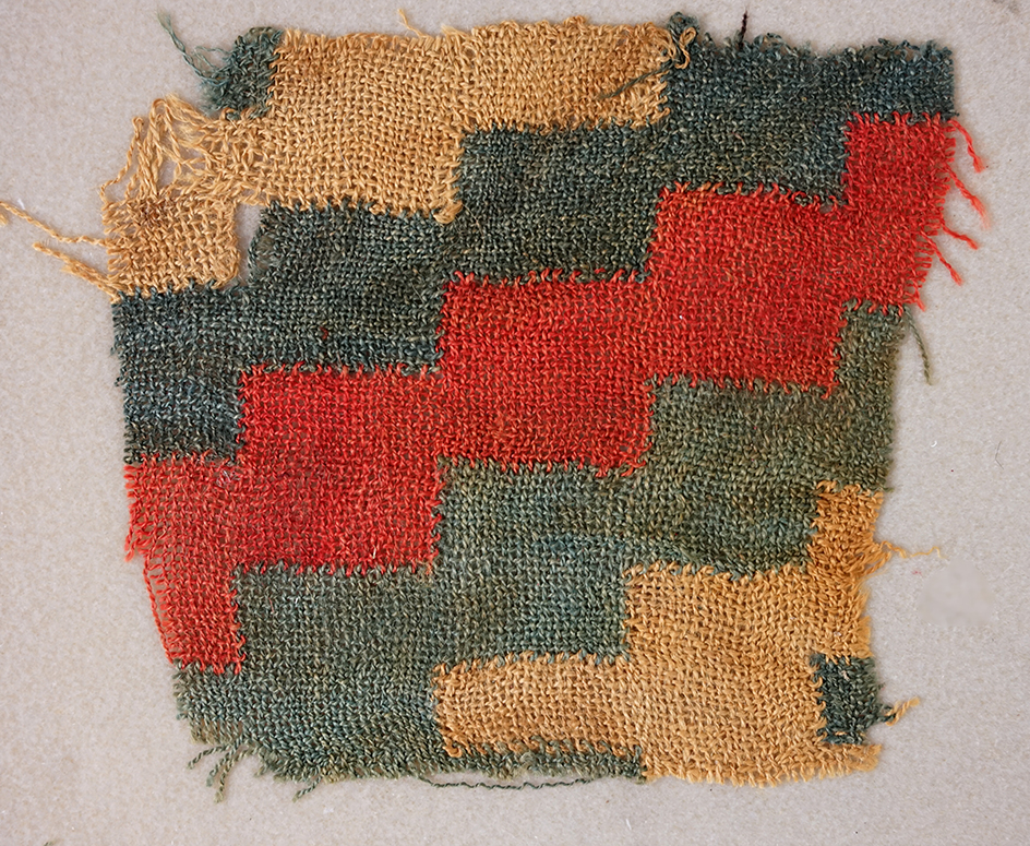 6" by 5"  section of Nazca ancient fabric from Peru. Circa  A.D. 700-1000.