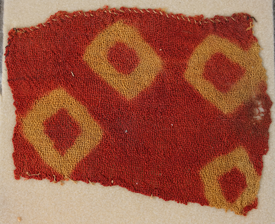 7" by 5 1/2" section of Moche - Chimu ancient fabric from Peru. Circa  A.D. 700-1000.