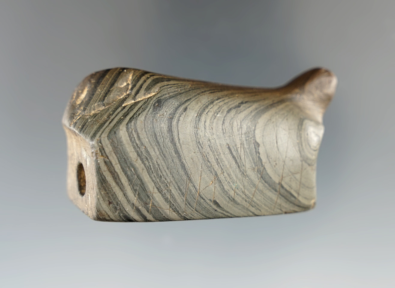 2 3/16" salvaged Birdstone found in Huntington Indiana. Comes with a Davis COA.