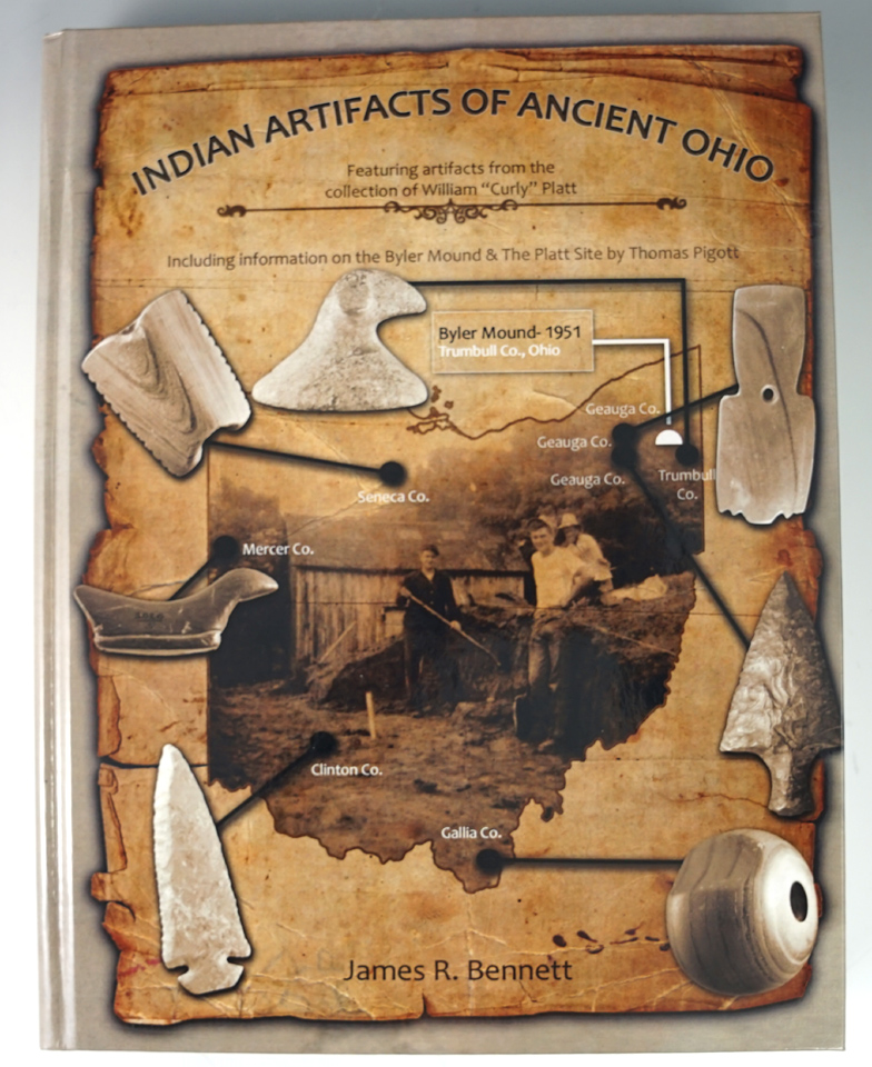 Hardcover book-limited edition, only 300 printed: Indian Artifacts of Ancient Ohio" byBennett.