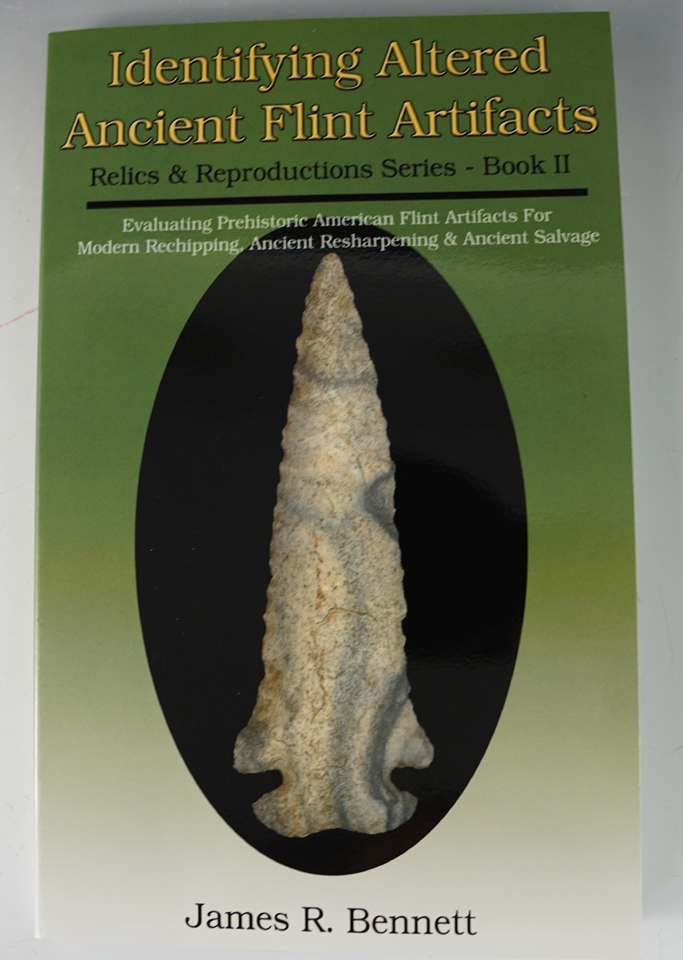 Softcover book: Identifying Altered Ancient Flint Artifacts" by James R. Bennett - new condition