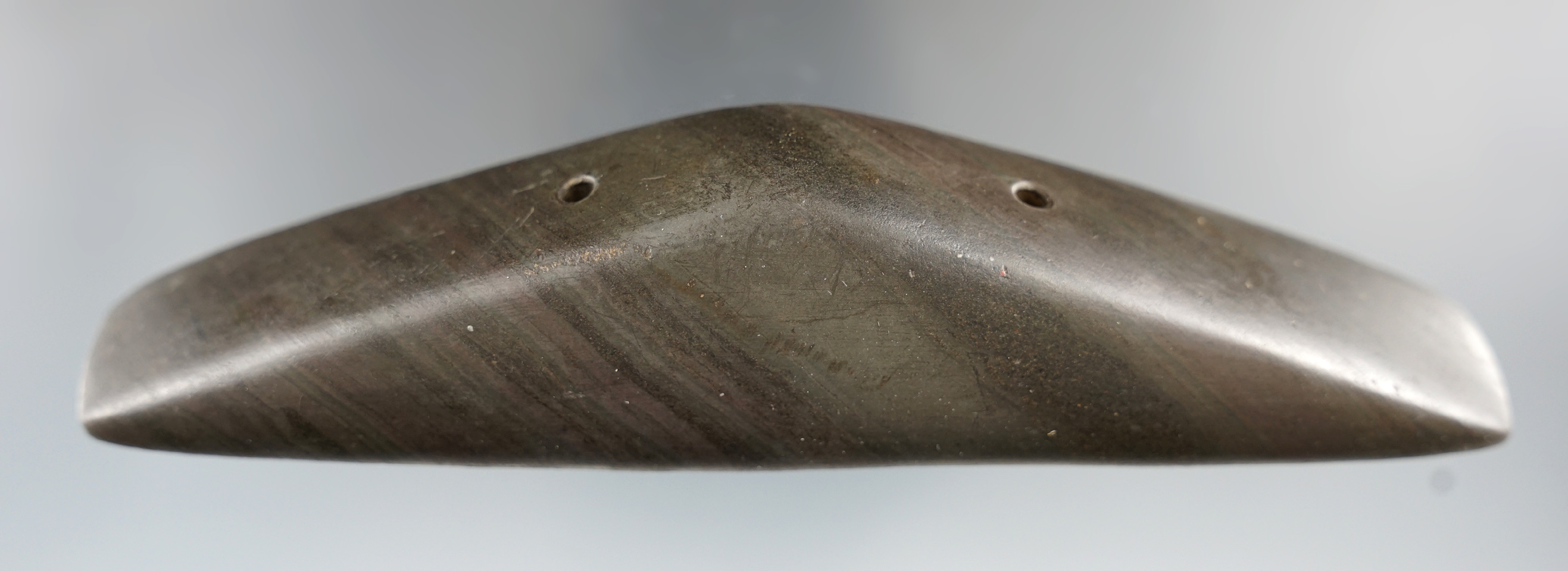 Sale Highlight! 5 9/16" keeled Gorget - Sandusky Co., OH. Ex. Vietzen, Sorgenfrei, Helman, Root