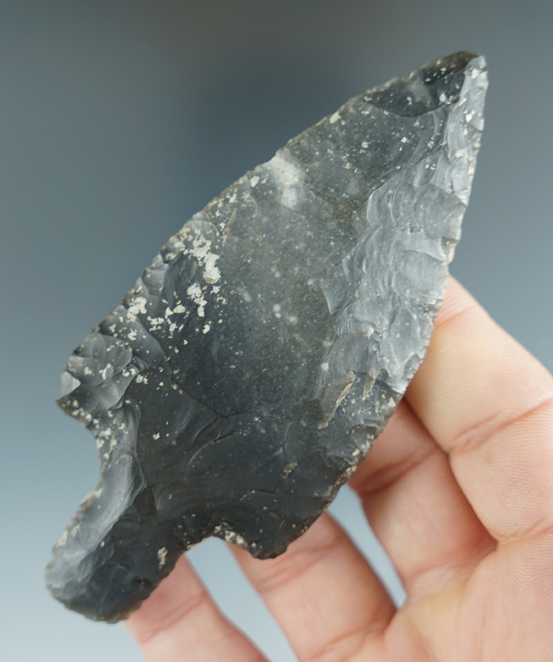 4" Mayan Stemmed Knife made from Colha chert found in Belize.