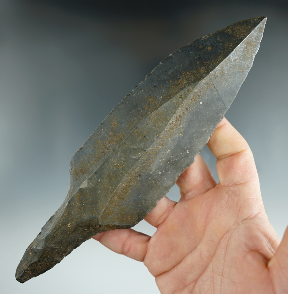 7 3/4" Mayan Dagger/Macro Blade made from Colha chert found in Belize.
