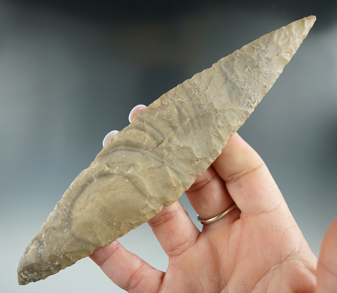 6 13/16" Mayan Bi-Pointed Knife found in Belize.