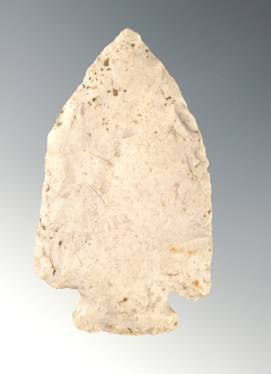 Well patinated 2 1/4" Pentagonal point found in Ohio.