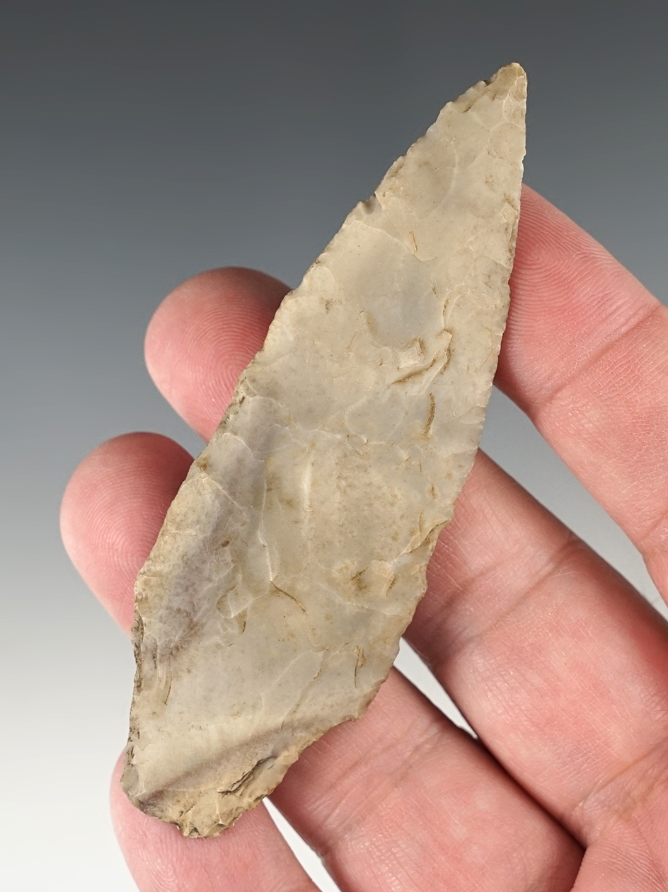 3 9/16" Dickson that is heavily patinated. Found in the Midwestern U.S.