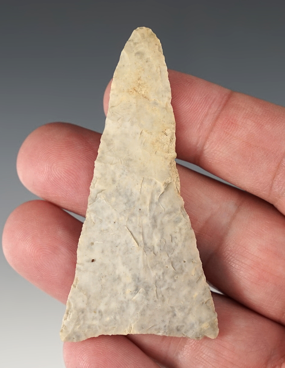 Large 2 13/16" Ohio Triangle point with good patina.