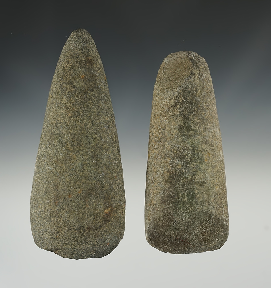 Pair of Celts found in the Eastern U.S. Largest is 5 11/16".