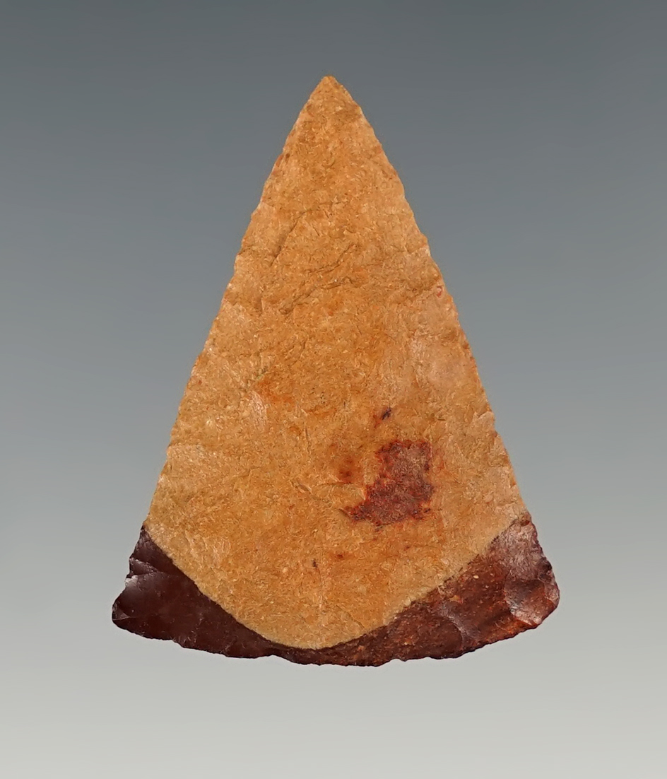 1 1/2" Triangle point made from beautiful 2-tone Jasper.