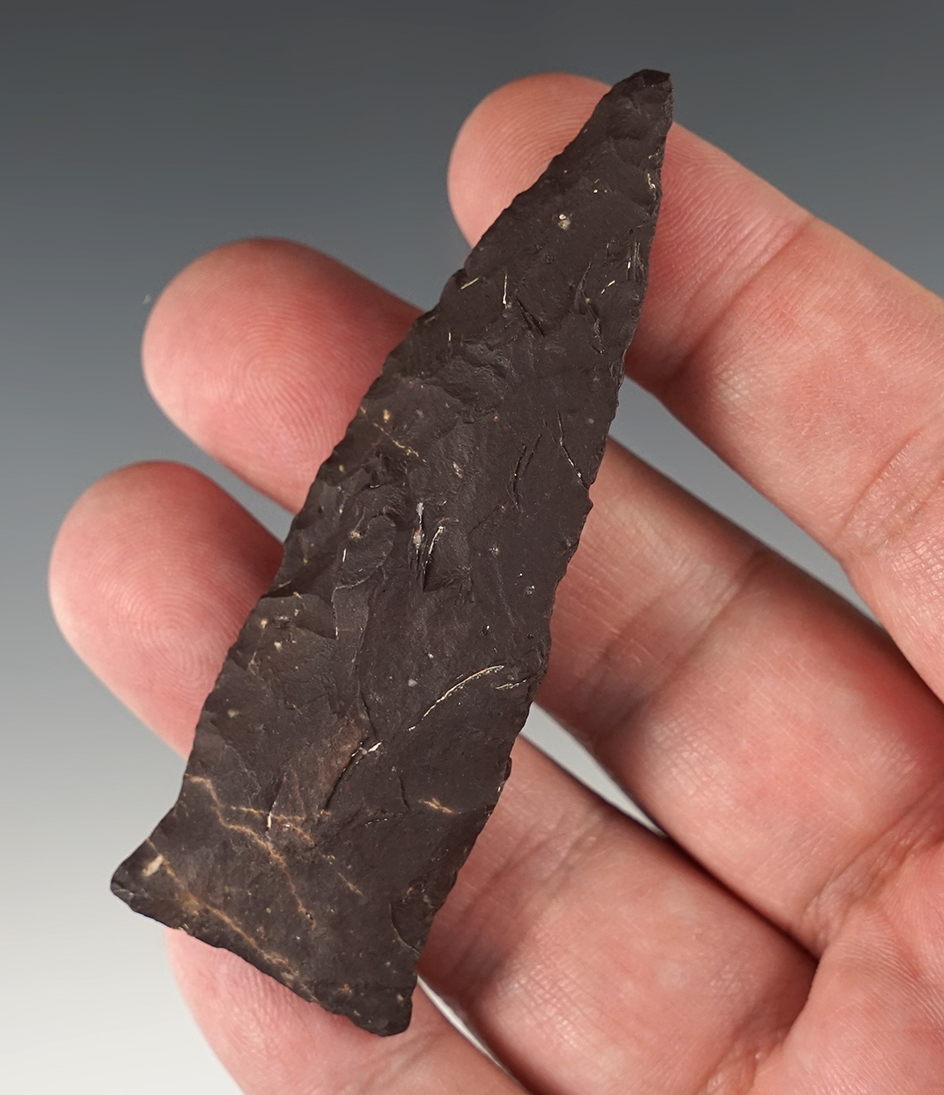 3 1/16" Fishspear for in the Eastern U.S. made from purple Felsite.