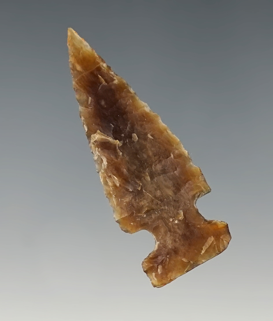 1 13/16" Side Notch found in the Plains area. Ex. Lewis Eulert.