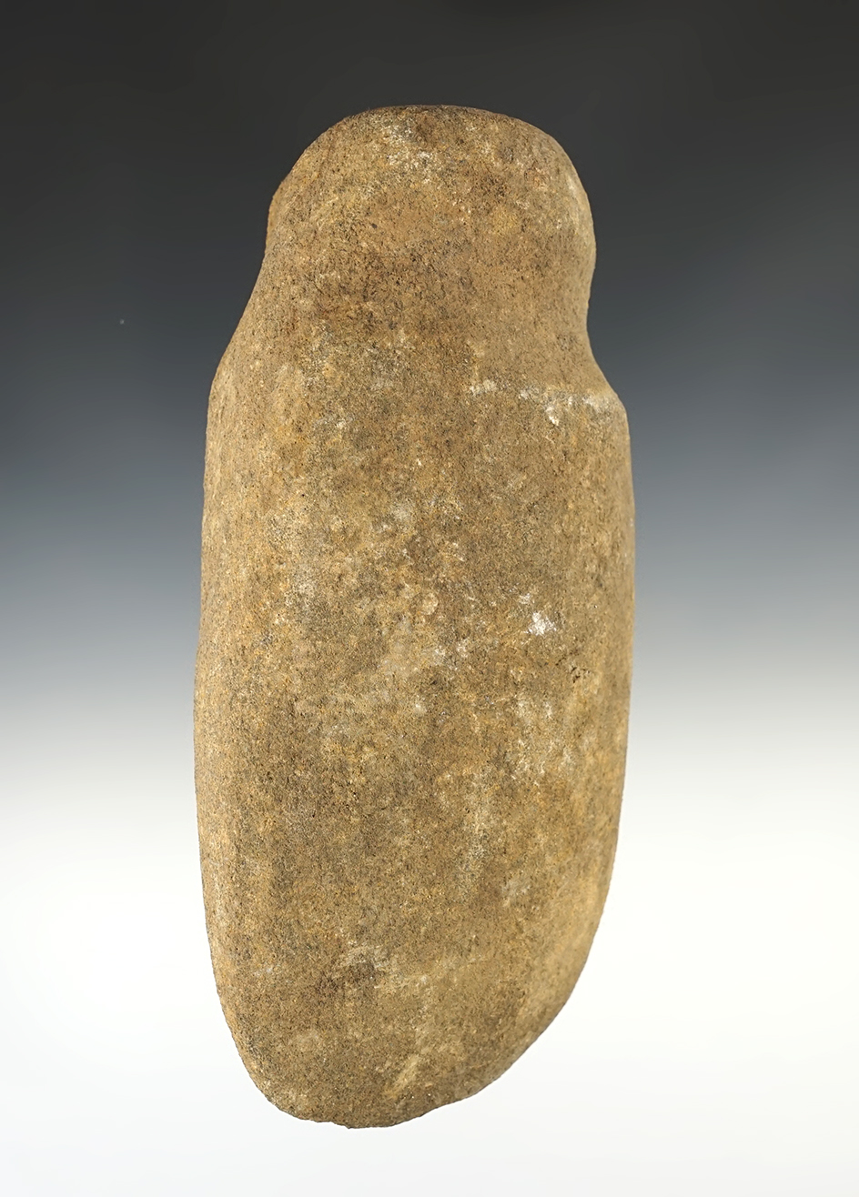 6 7/8" long 3/4 Grooved Axe that is well patinated. Found in the Midwestern U.S.