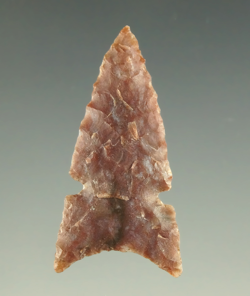 1 1/4" Alibates Flint sidenotch found in Texas.
