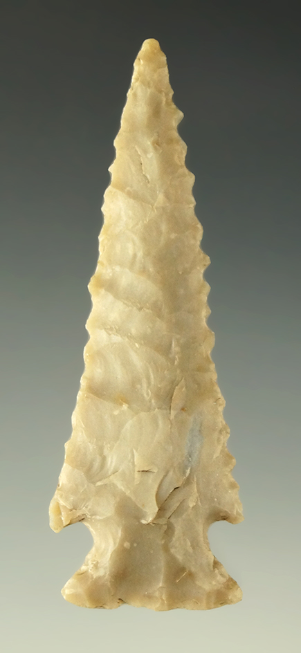 Nine nicely serrated 2 7/16" Ensor in very nice condition found in Texas.