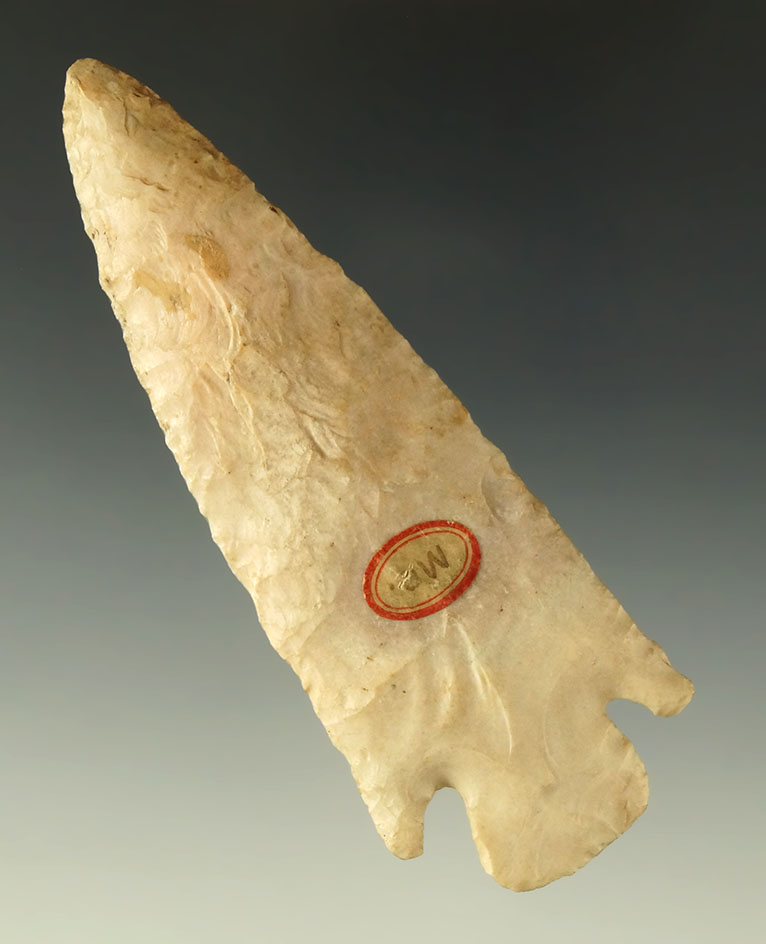 3 13/16" Delhi that is very nicely styled found in Missouri. Comes with a Bennett COA.