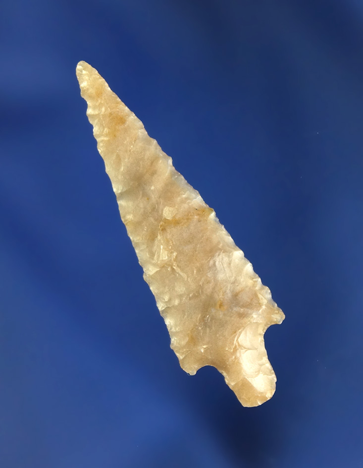1 9/16" nicely stemmed Columbia River Gempoint made from attractive material found in Oregon.