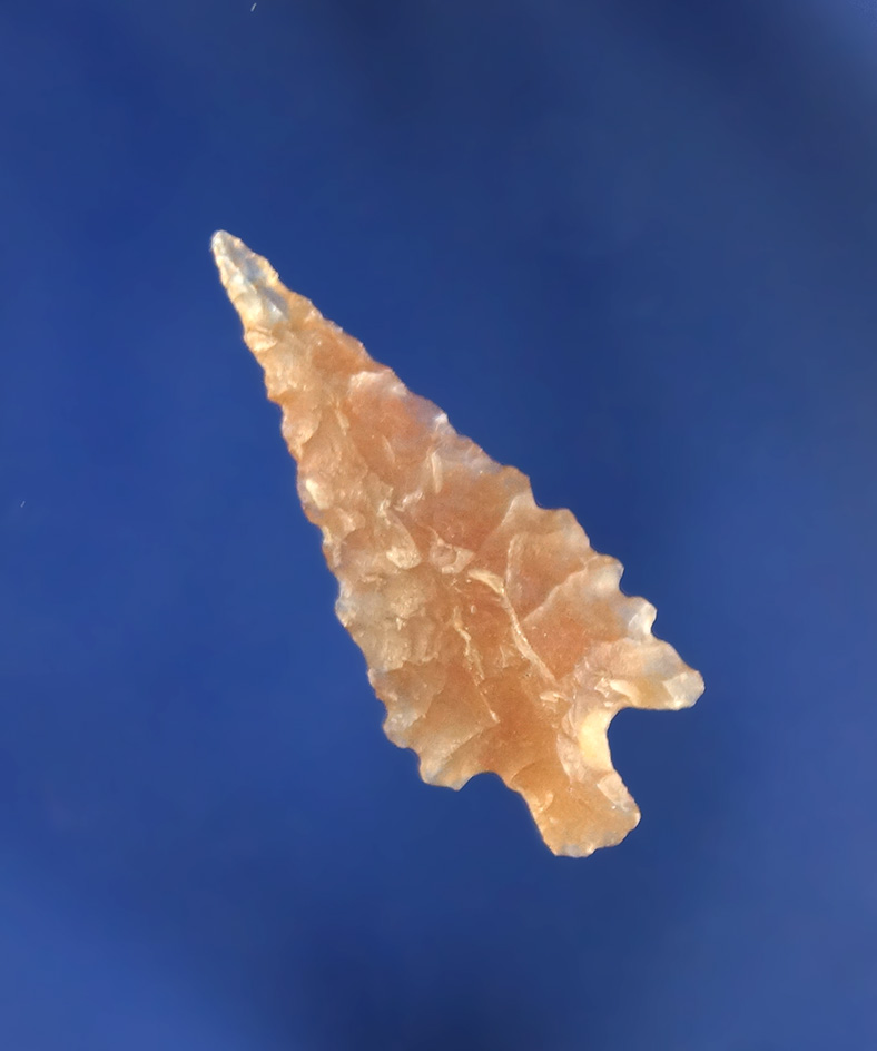 1 1/16" nicely translucent Rose Springs found in Lynn County Oregon by Robert Howard.