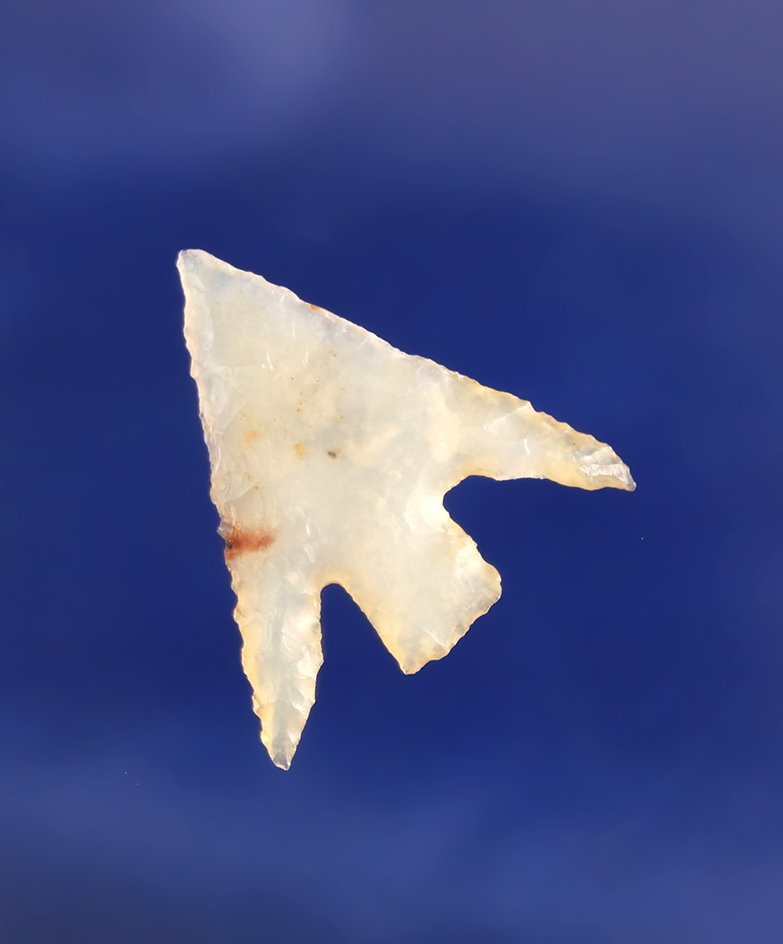 7/8" Columbia Plateau that is very thin -translucent agate. Wishram area of the Columbia River.