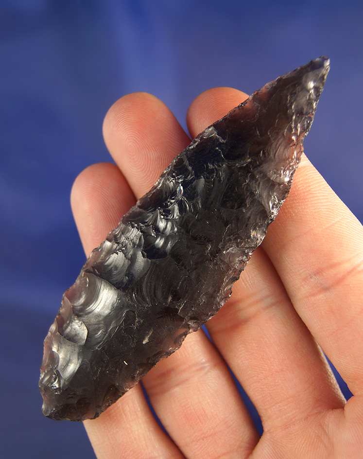 3 9/16" Obsidian Cascade found in Oregon.