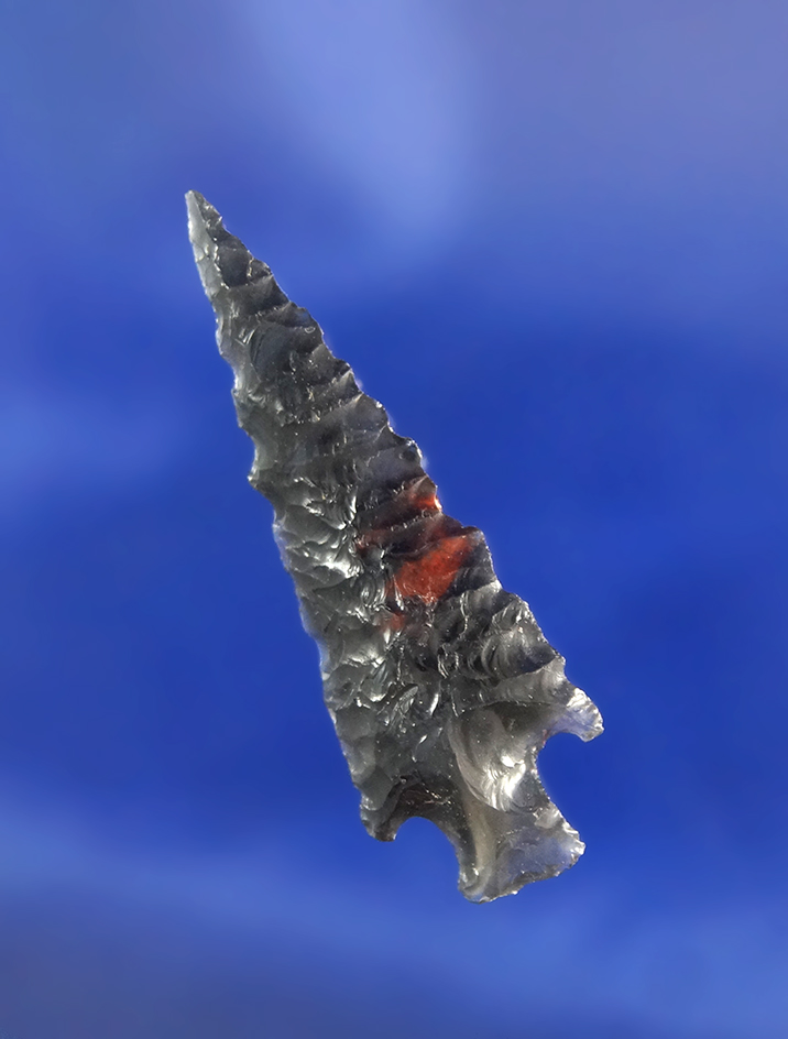 1 7/16" Obsidian Rose Springs made from beautiful triple flow Obsidian found in Oregon.